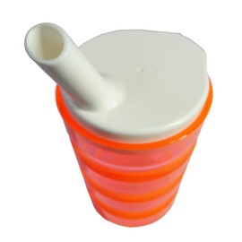 FabaCare Drinking Cup with Two Lids, Grooved Cup, Sippy Cup, Easy To Clean Special Seal, Green