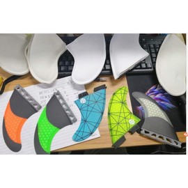 Glass Fibre Skeg Tracking Fin Integral Fins Future G5/G7 for Kayaks Canoes Rowing Boats Blue