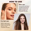 LHBMET Organic Castor Oil with Rose Quartz Roller, Cold-Pressed Pure