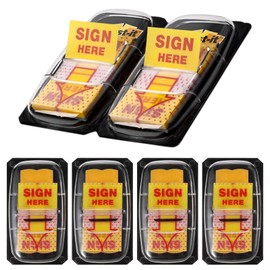 300 Pcs Sign Here Tabs, Signature Stickers, Sign Here Sticky Notes Arrow Tabs, Page Markers Notary Supplies, Sign Here Stickers for Office School Notebook Note Book Post it Notes