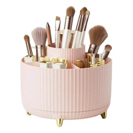 Organizador Giratorio De 360° Para Brochas Y Maquillaje