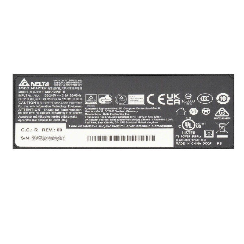 LiteOn Delta Electronics PA-1121-28U4 Power Supply 120.0 Watt