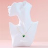 Elfgrass Heart Pendant Necklace for Women S925 Sterling Silver Natural