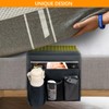 WOMACO Bed Caddy, BedSide Organizer with Water Bottle Holder Remote