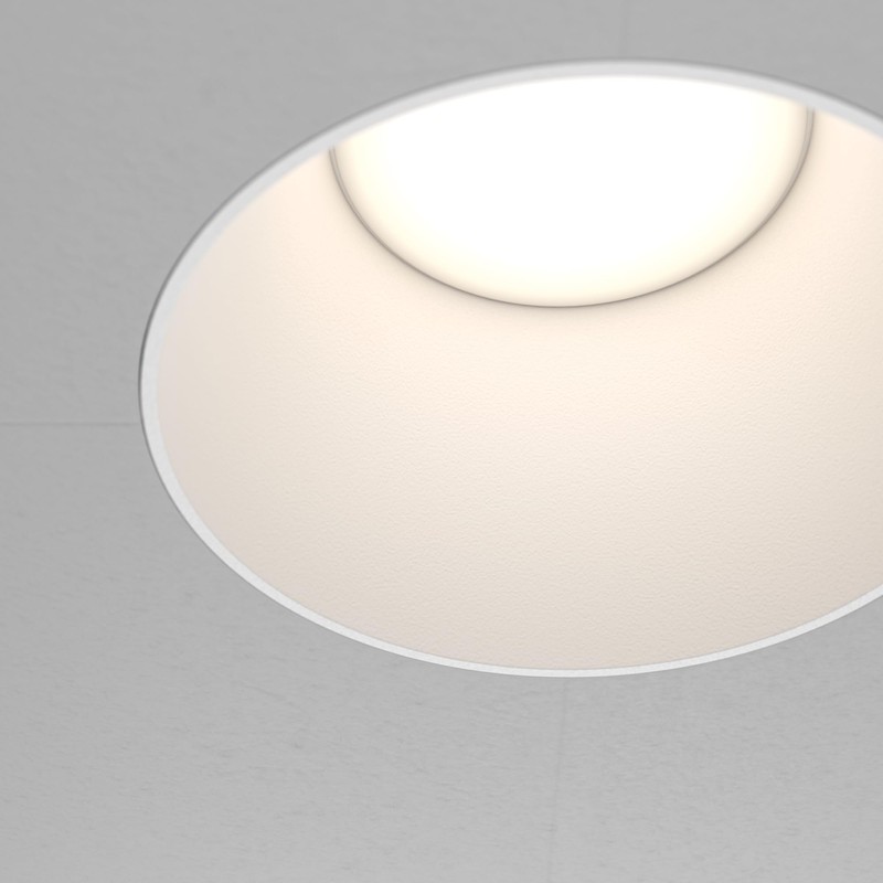 Maytoni Modern Recessed Spotlight Share 1x GU10 Excl. White Aluminium