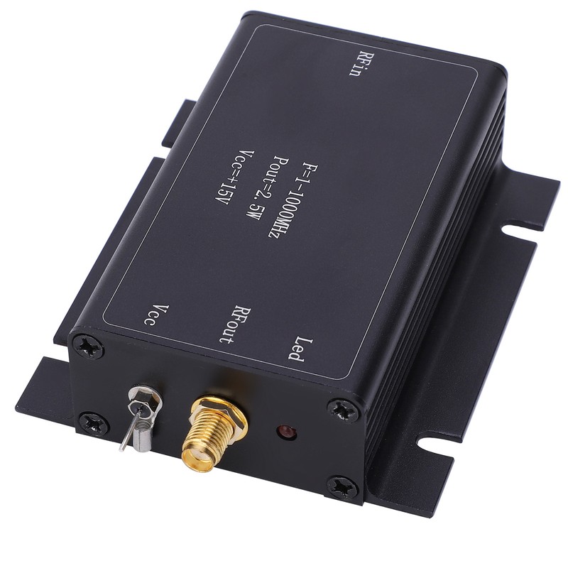 RF Power Amplifier 15V 1‑1000MHz Broadband AMP Aluminum Alloy Printed