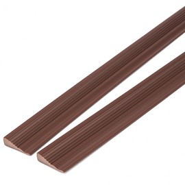 2-Pack Safety Door Stopper Brown