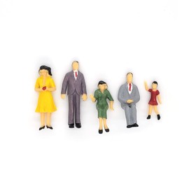 CWBPING 20pcs Model Train G Scale Street Figures 1:25 Painted People Passenger 12 Poses
