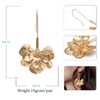Elegant Bohemian 14k Gold Flower Floral Dangle Drop Earrings Cute