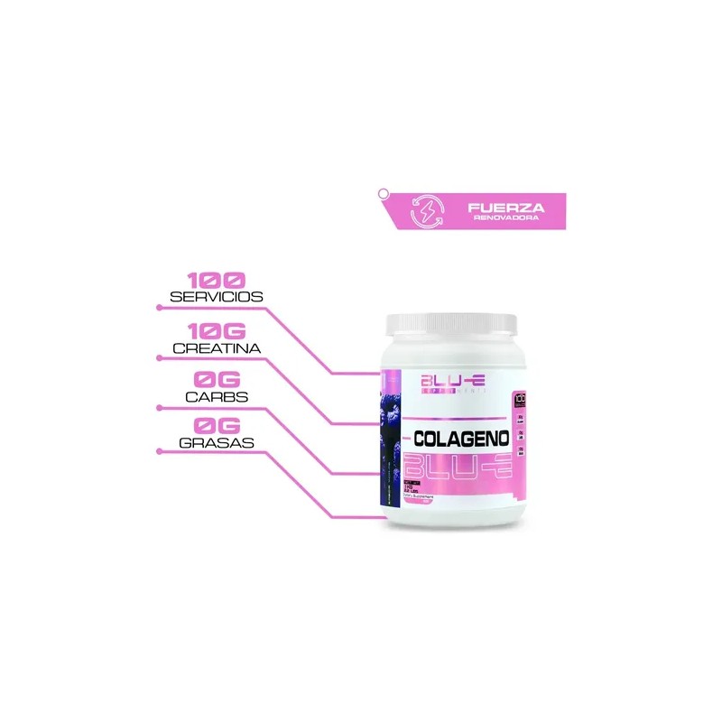 Colágeno Hidrolizado Blu-e 1kg Varios Sabores 100serv. Full