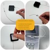 Retractable Cable Lock with Cable tie, to Prevent Loss of