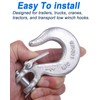 1/4 Inch Safety Chain Hooks, Clevis Slip Hook with Safety
