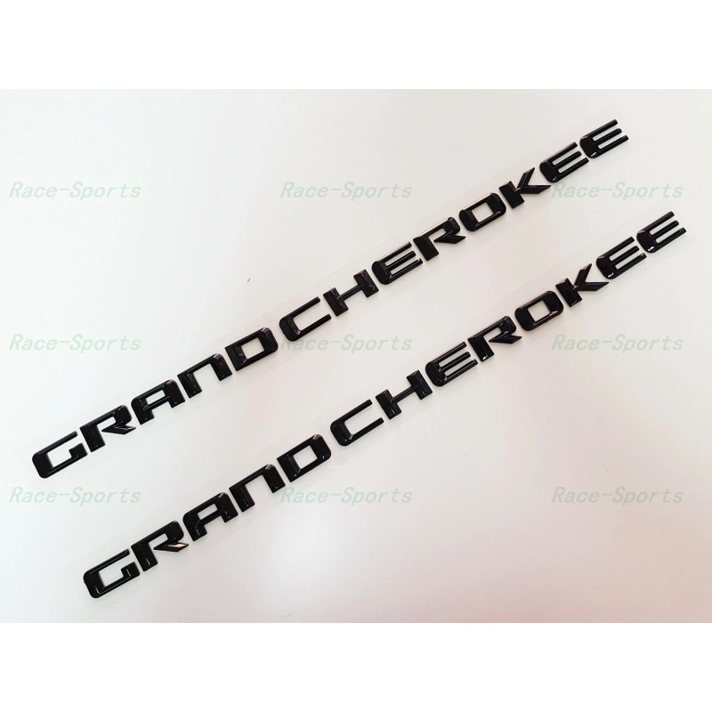 Jeep NEW 2PCS Kits Gloss Black GRAND CHEROKEE 3D Letters