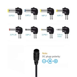 Belker 12W Universal 3V 4.5V 5V 6V 7.5V 9V 12V AC DC Adapter Power Supply for Household Electronics - Max. 1000mA