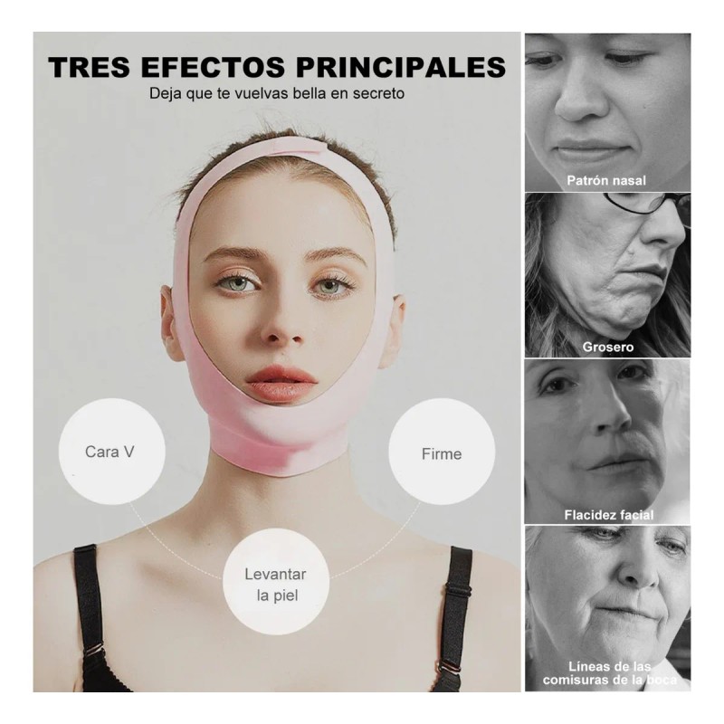 3pieces Faja Oferta Reduce Arruga Papada Cachete Mejilla