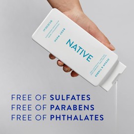 Native Native Body Wash Contains Naturally Derived Ingredients | For Women & Men, Sulfate, Paraben, & Dye Free Leaving Skin Soft and Hydrating |Cashmere & Rain 18 oz - 2 Pk