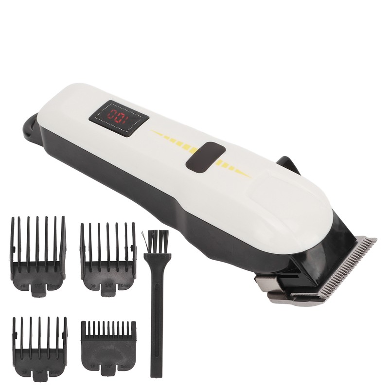 Electric Hair Clipper Low Noise LCD Display Ergonomic with Limiter