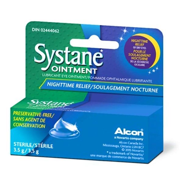 Systane Lub Eye Nightime Ointment 3.5g (6 Pack) 0.12 Ounce(Packaging May Vary)