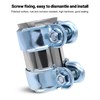 PWGHWG Exhaust Clamp 55 mm Double Clamp Exhaust Pipe Connector