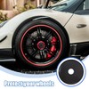XPEX 4 Pack Universal Hub Caps Wheel Hub Caps Black