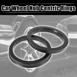 X AUTOHAUX 4pcs Plastic 71.5mm to 87.1mm Car Hub Centric Rings Wheel Bore Center Spacer