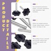 Swpeet 60Pcs M4 x 30 Hex Shaped Male Thread Metal