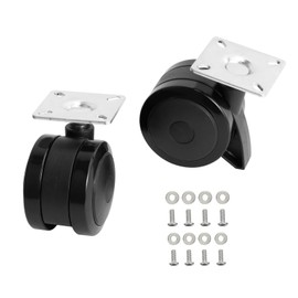 BQMAX 69827 Fixed Caster Wheel for Weber Spirit 200/300 Series Grill Spirit E-310 Parts, for Weber Spirit E-215 E315 E320 SP320 S315 Grill Wheel Replacement Parts, Black