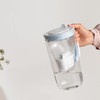 BRITA Glass Water Filter Jug Light Blue (2.5L) Starter Pack