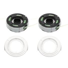 QMTCYXGS (2+2pk) C3-2 Trimmer Head Spool with Base Cover for Stihl FSA 57 Weed Eater String (for Serial Numbers Starting with 5)