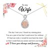 Shuxin Gifts for Wife from Husband, Infinity Pendant Wife Necklace