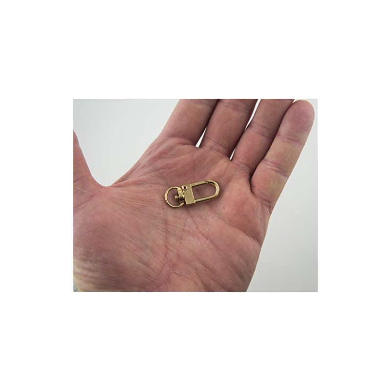 HAND® No.114 Gold Tone Metal Snap Hook Clasp and Swivel