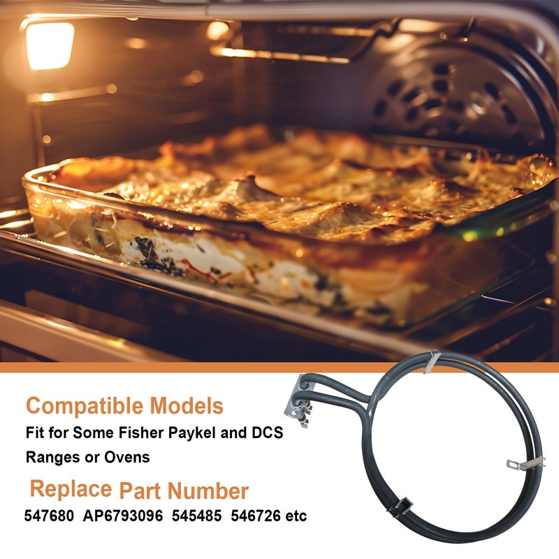 547680 Oven Heating Elements Compatible with Fisher Paykel and DCS