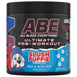 Applied Nutrition ABE Pre Workout - All Black Everything Pre Workout Powder, Energy & Physical Performance with Citrulline, Creatine, Beta Alanine (375g - 30 Servings) (Slush Puppie)