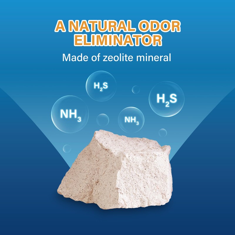 Honeycare All-Absorb Cat Litter Pellets, Zeolite, Long-Lasting Odor Control Non-climping