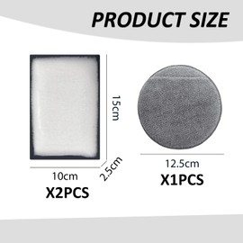 2 Pieces Double-Sided Cleaning Blocks, 1 Piece Waxed Sponge, Car Soft Cleaning Sponge, Multi-Function Cleaning Tool, Reusable Cleaning Blocks.