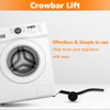 LUCKUP Heavy Duty Appliance Rollers W/Crowbar, Extendable Washing Machine Stand