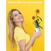 AMSHINE Sunflower Bouquet Building Block Set, Flower with Vase Building