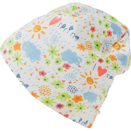 Sterntaler Girls Spring Beanie Hat, ecru