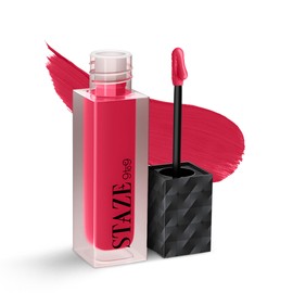 Staze 9to9 Lips Don't Lie Matte + Transferproof Liquid Lipstick |Intense Color Payoff | Lightweight & Comfortable | 12 Hour Long Stay| 01 Pretty in Pink | 4 ml