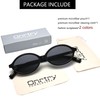 Onrtry Retro Oval Sunglasses for Women and Men Small 90s