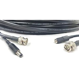Custom Cable Connection 175 Foot CCTV Camera Video Cable with BNC and 2.1mm Power Cord Extension Assembled 108970-175