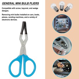 Universal Mini Light Bulb Pliers & Fuse Pliers Broken Bulb Removal Extractor Changer Tool, For Removing Damaged and Hard To Reach Small Light Bulbs, Replace 1012, 7270