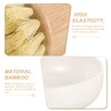 Bamboo Scrub Brushes with Ceramics Holder Mini Palm Scrub Brush