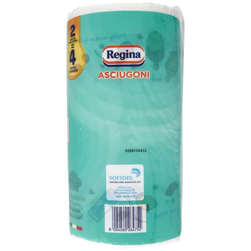 Regina Kitchen Paper Towels | 2 Rolls with 2 Layers