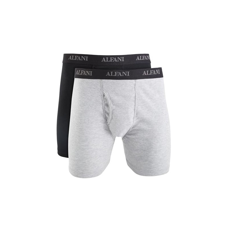 Alfani Mens 5 Pack Boxer Briefs Gray S
