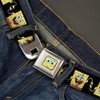 Nickelodeon unisex adult Buckle-down Seatbelt Spongebob Squarepants Belt, Multicolor, 1.5