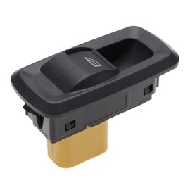 VGOL Car Passenger Side Power Window Control Switch, Push Button Actuator, ON-ON Operation Mode, Black ABS