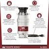 Waste King Garbage Disposal for Kitchen Sink with Power Cord,