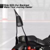 21ST Gloss Black 26" Tall Backrest Sissy Bar For Harley