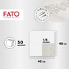 Fato - Trockene Papierservietten, Airlaid, Textileffekt, Packung mit 50 Servietten,